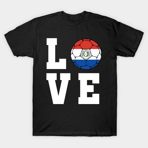 Paraguay Football T-Shirt by footballomatic
